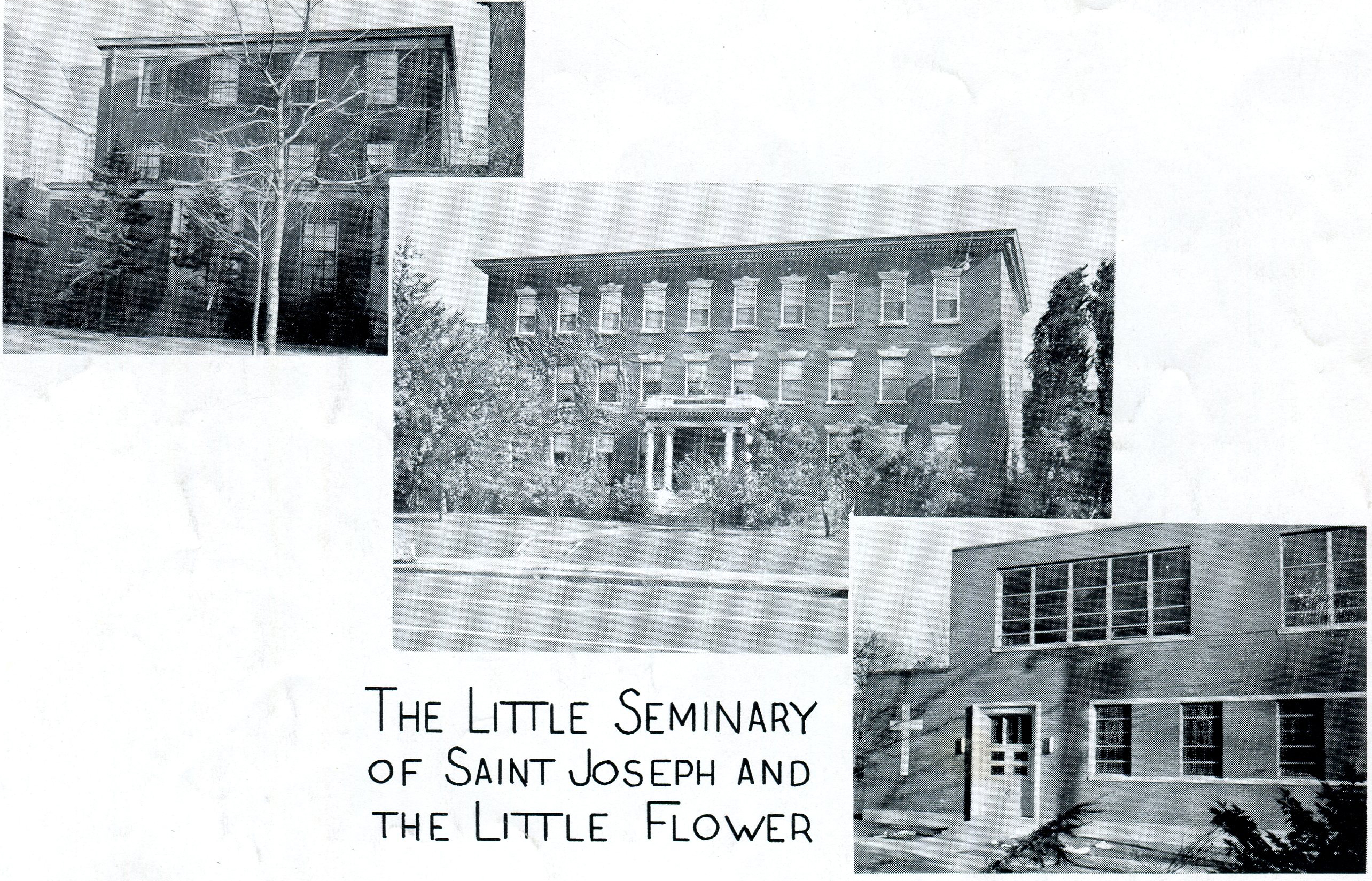 cover of the yearbook from 1953-54, displaying the seminary's exterior. 
